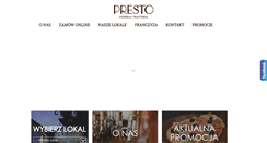 Desktop Screenshot of pizzeriapresto.pl